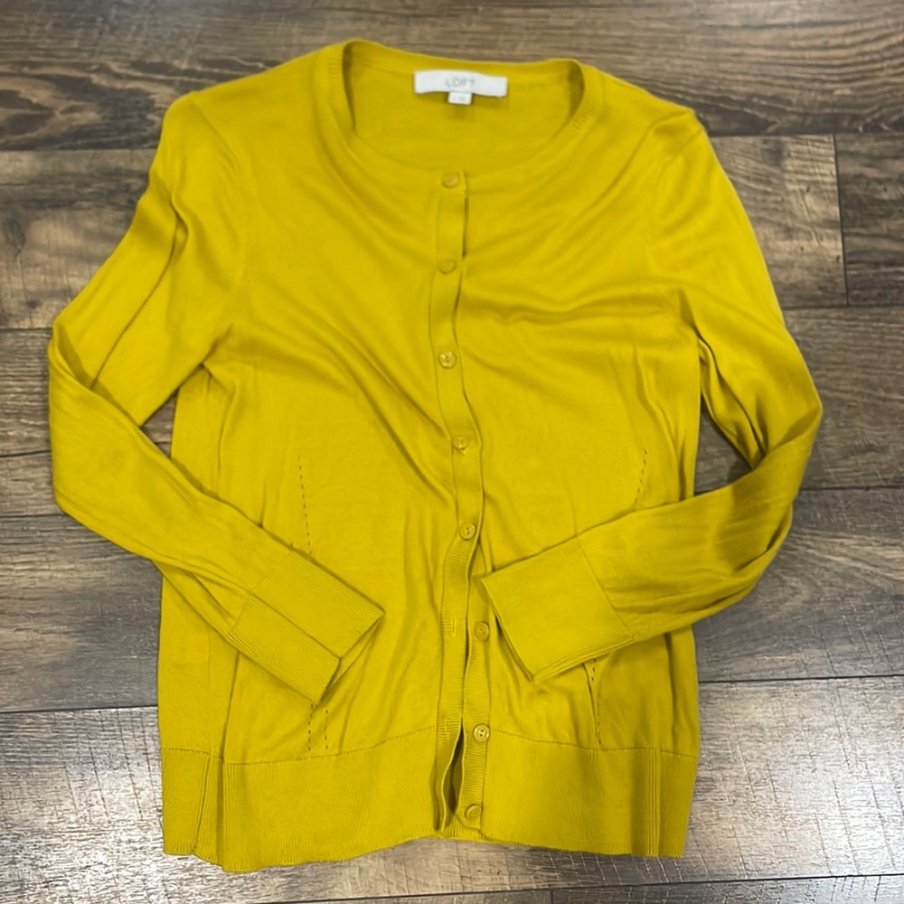 Loft button down cardigan